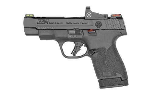 Handguns Smith&Wesson Shield Plus 9mm S&W PC SHIELD 9MM 4" 13R BK RD DOT • Model: Shield Plus